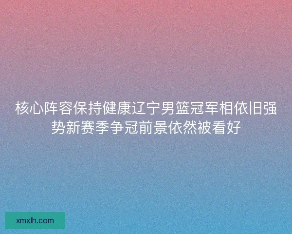 核心阵容保持健康辽宁男篮冠军相依旧强势新赛季争冠前景依然被看好 核心阵容保持健康辽宁男篮冠军相依旧强势新赛季争冠前景依然被看好